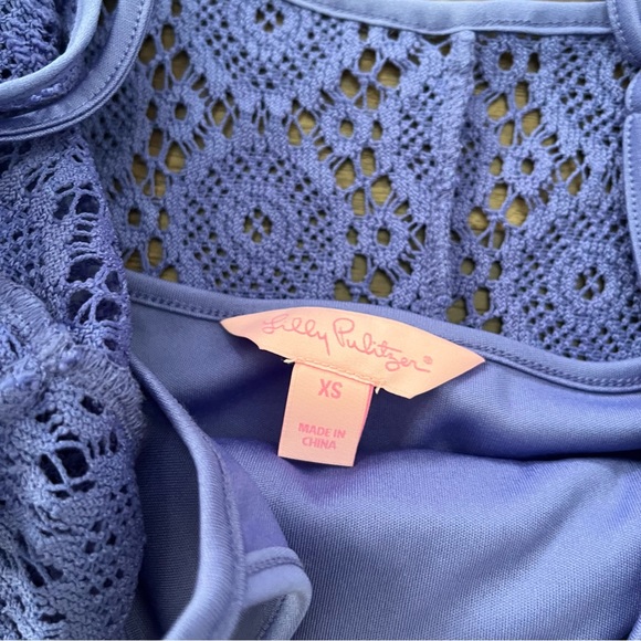 SOLD NWT New with tags Lilly Pulitzer Topanga shift dress in breakers lace blue - Picture 8 of 11